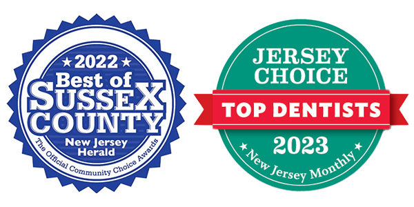 Best of Sussex County and Jersey Choice Top Dentists logos