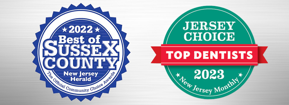 Best of Sussex County and Jersey Choice Top Dentists logos